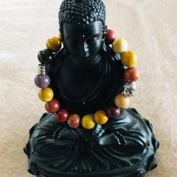 Edelsteen armband Mookaite jaspis 8mm